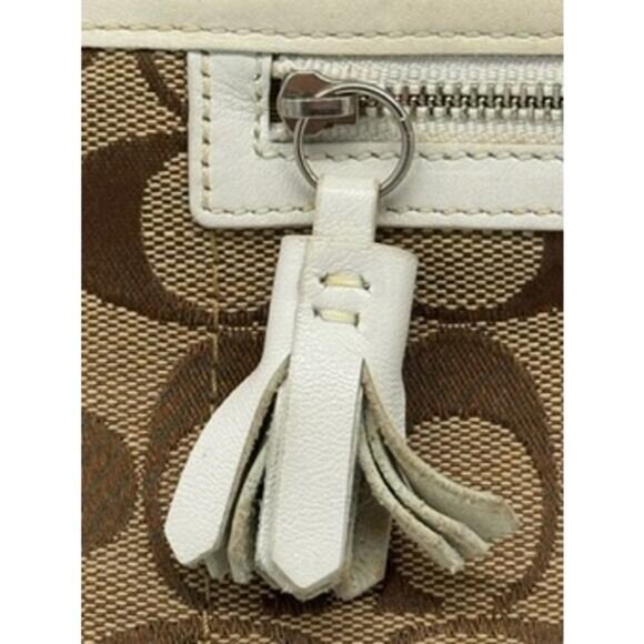 Coach Signature Canvas Handbag EUC - Picture 6 of 16